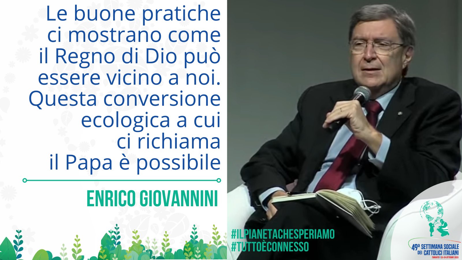 Le parole del ministro Giovanni (Twitter: @settsociali)