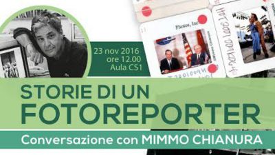 Storie di un fotoreporter. Mimmo Chianura incontra gli studenti di Comunicazione